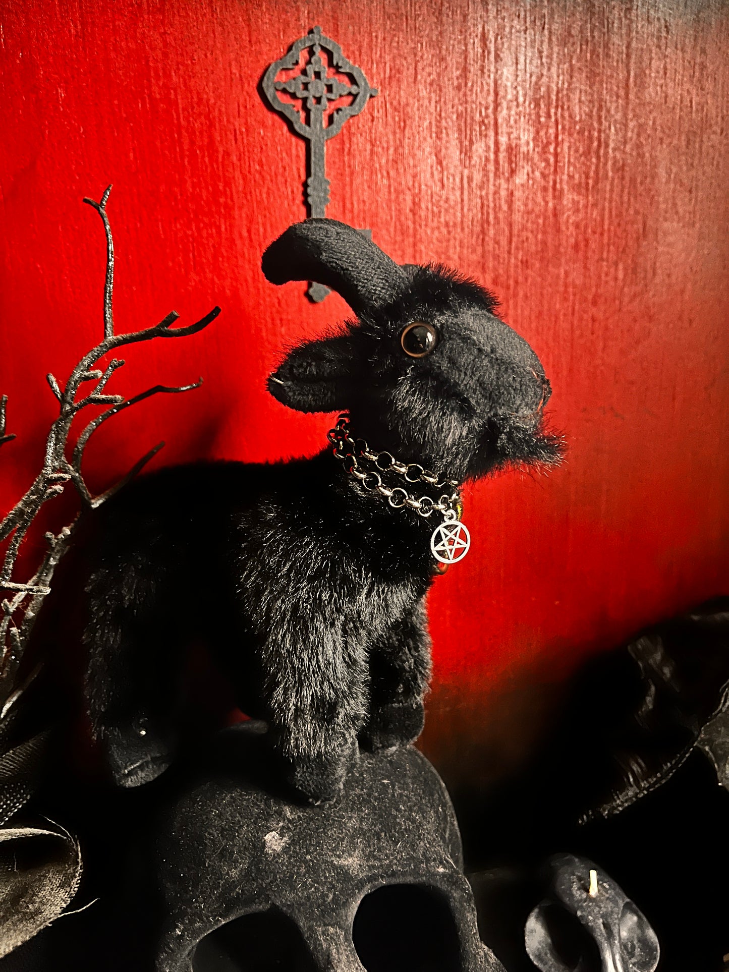 Baphomet Keychain Plushy