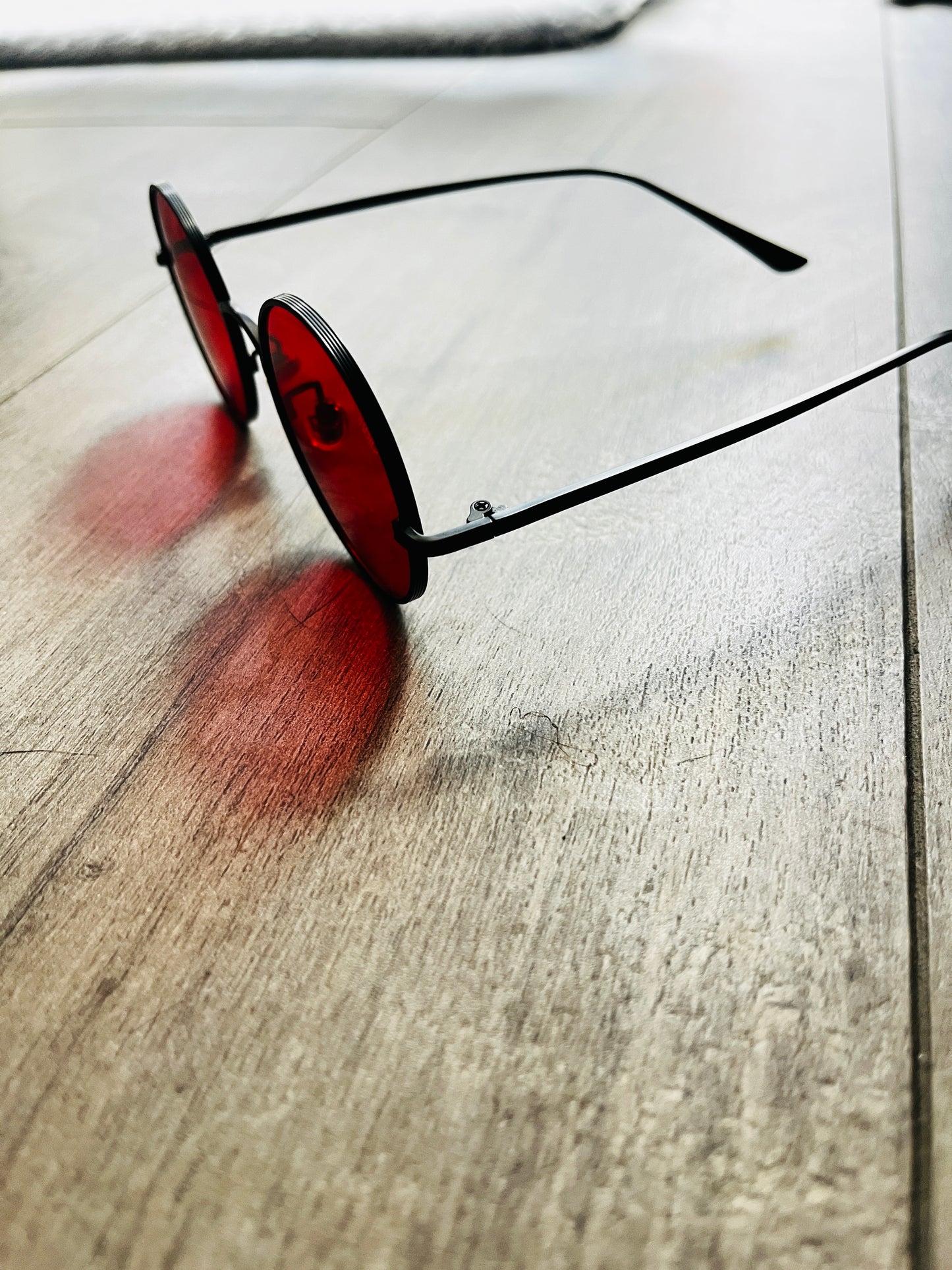 Hellsing Round Red Black Sunglasses