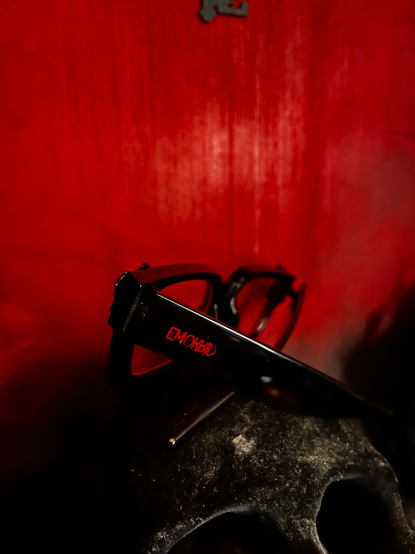 Retro Red Lens Sunglasses