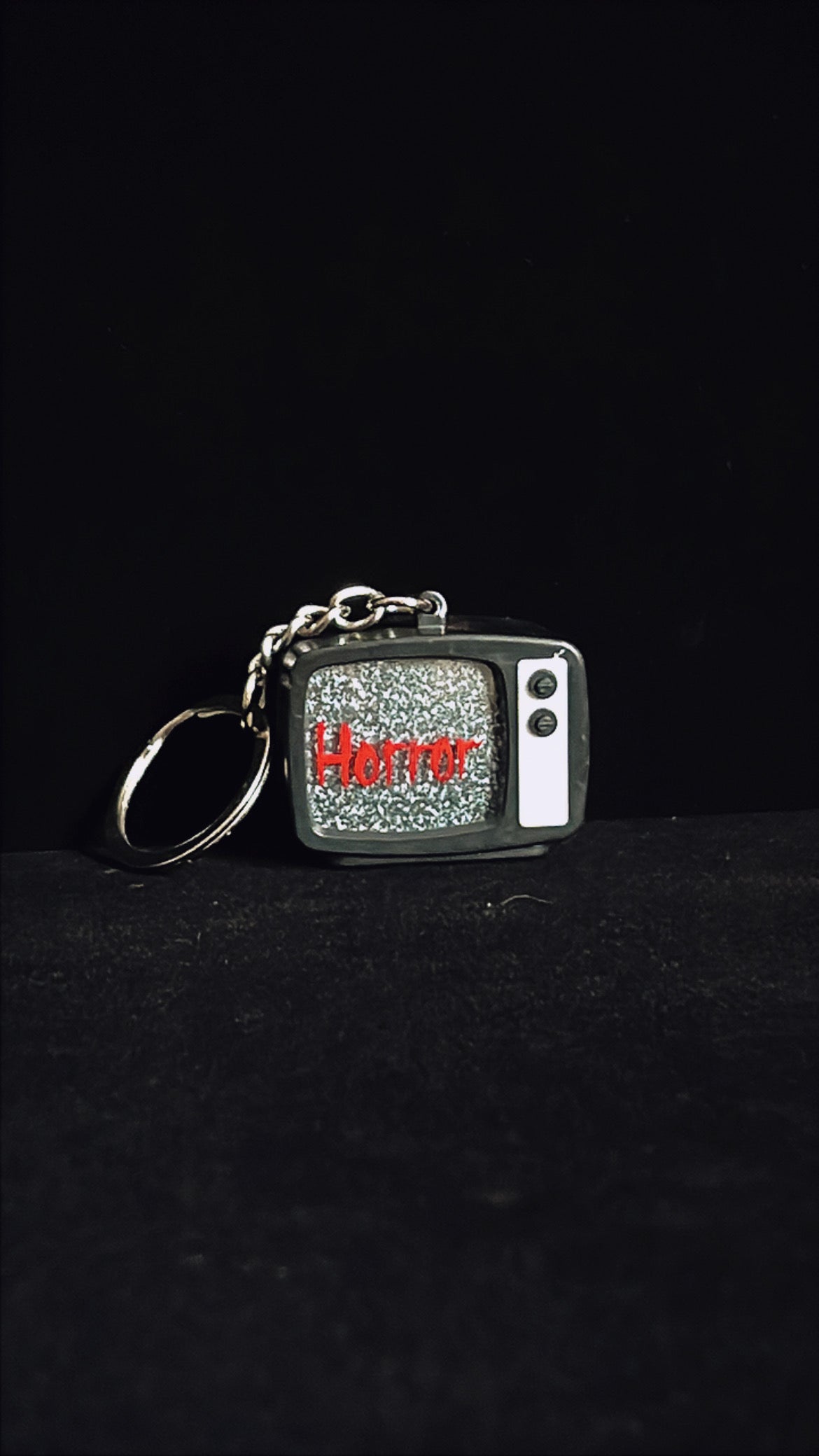 Mini TV Terror Horror Earrings & Keychains