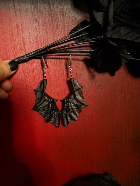 Batwing Resin Earrings