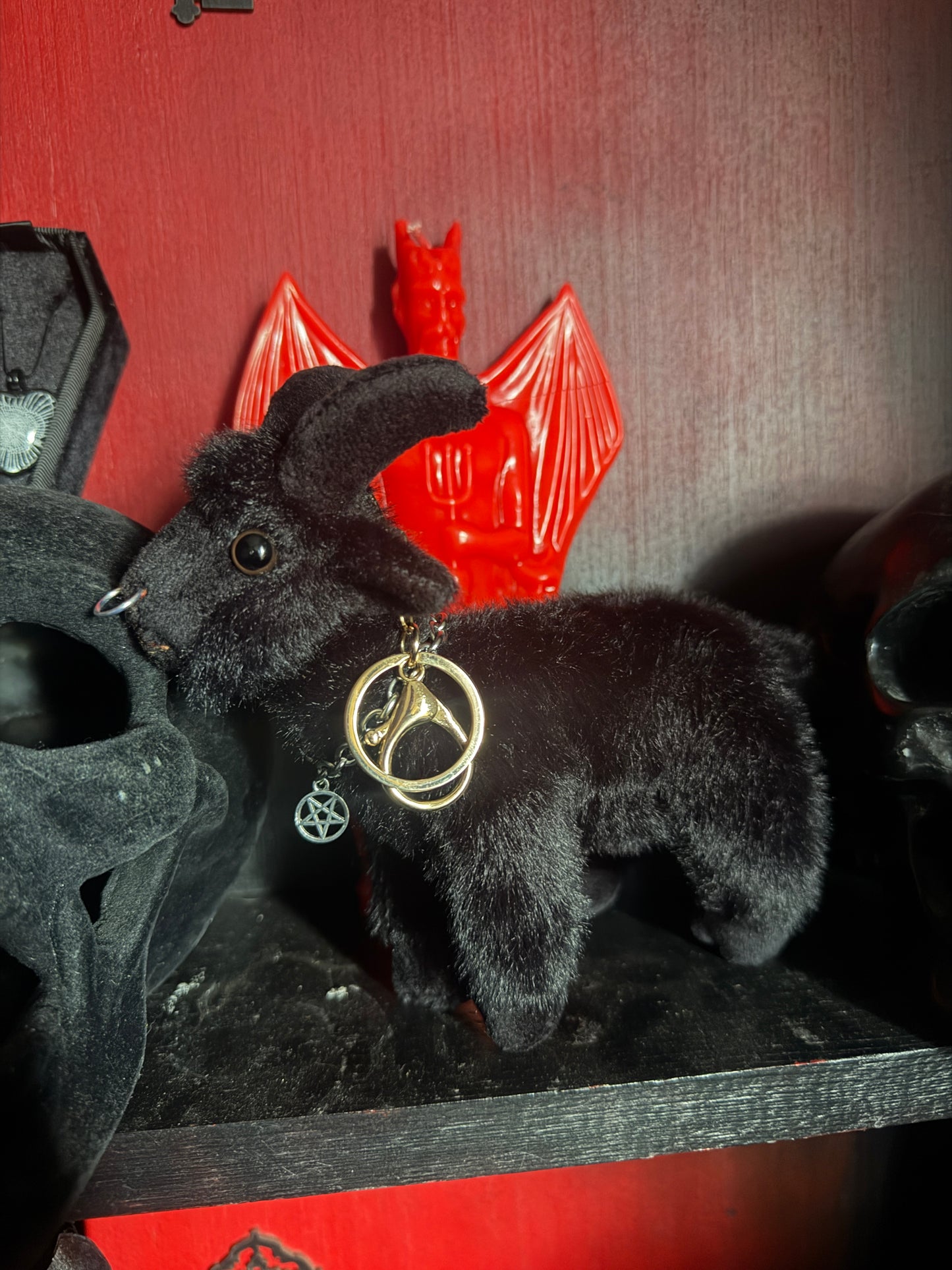Baphomet Keychain Plushy