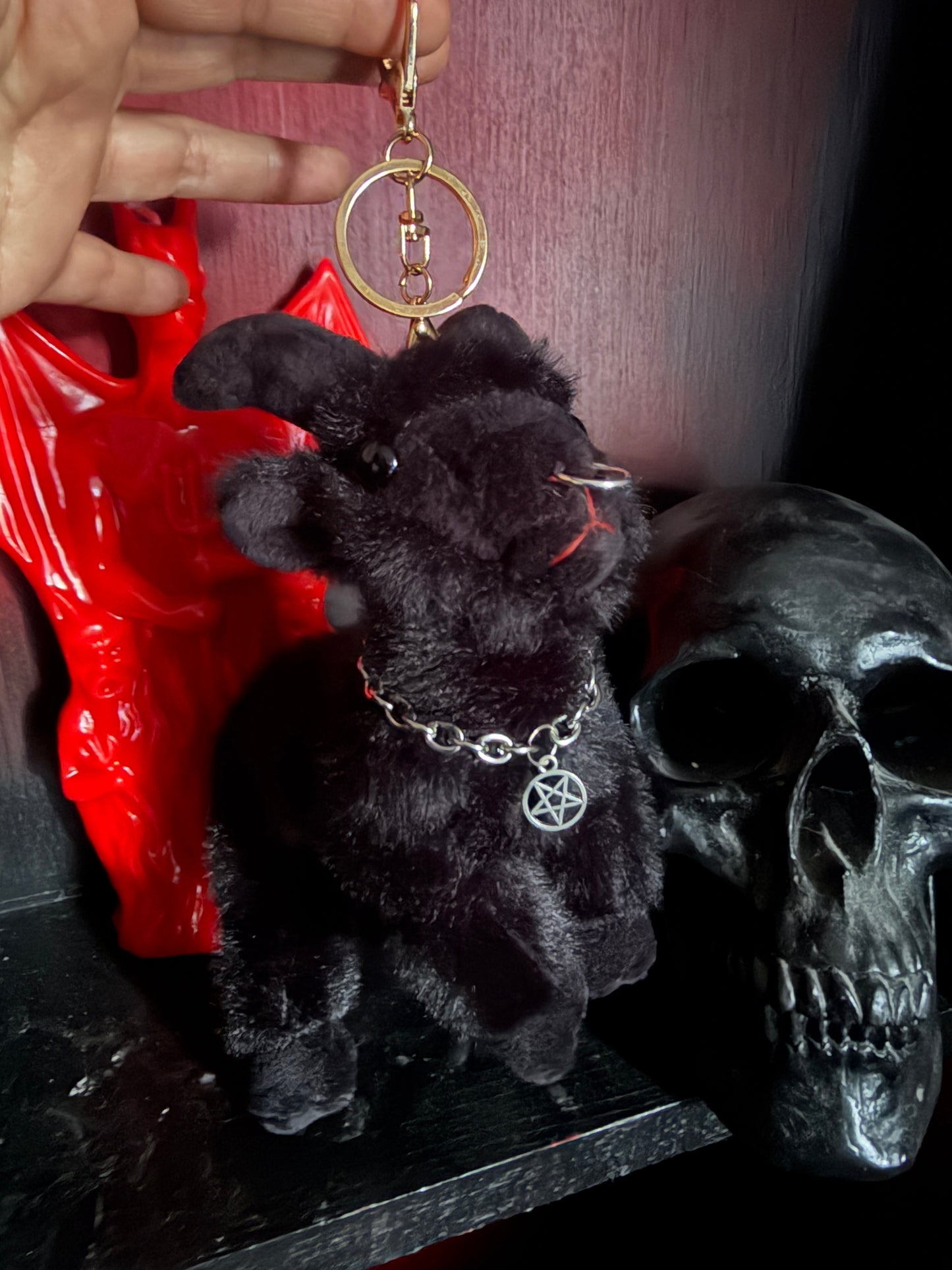 Baphomet Keychain Plushy