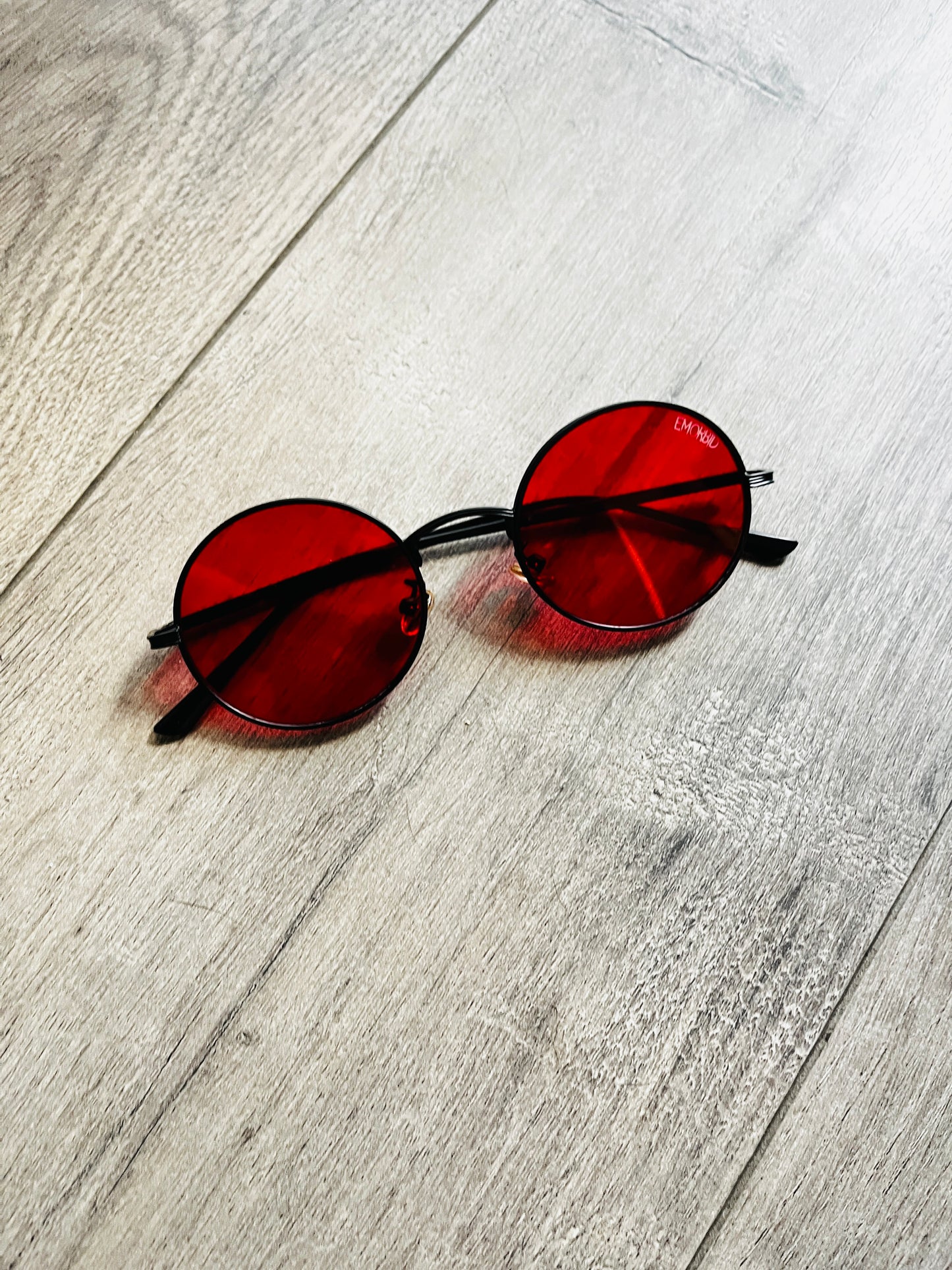 Hellsing  Round Red Black Sunglasses