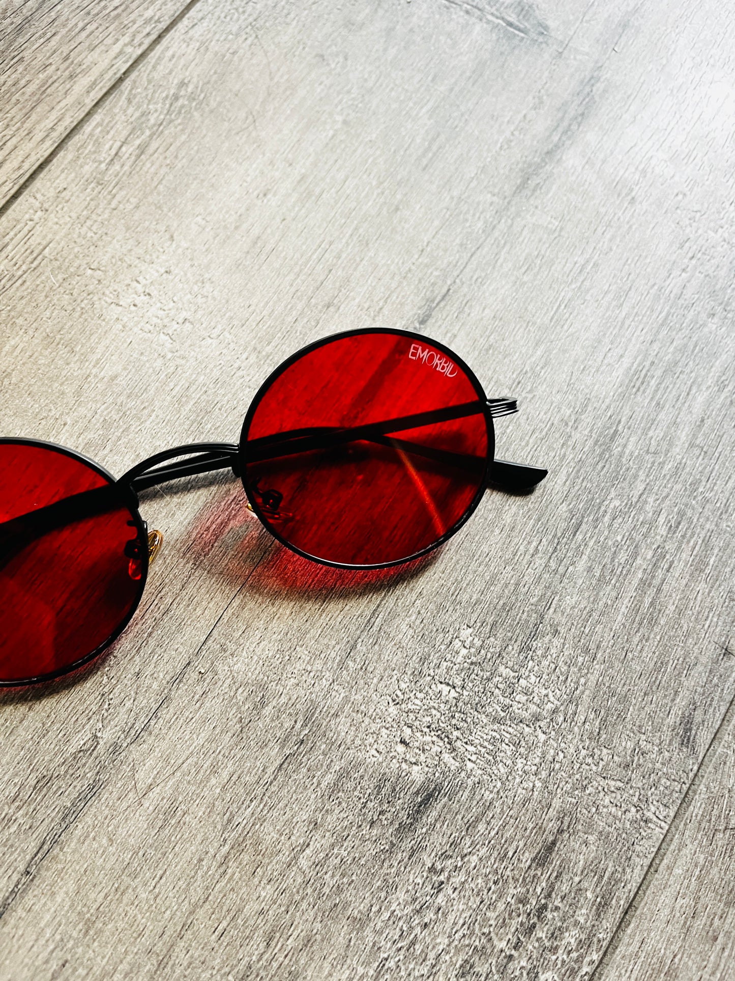 Hellsing  Round Red Black Sunglasses