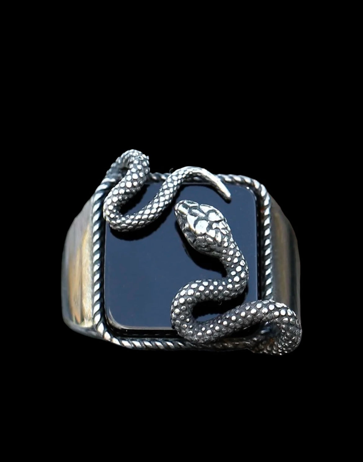 Serpent Onyx Ring