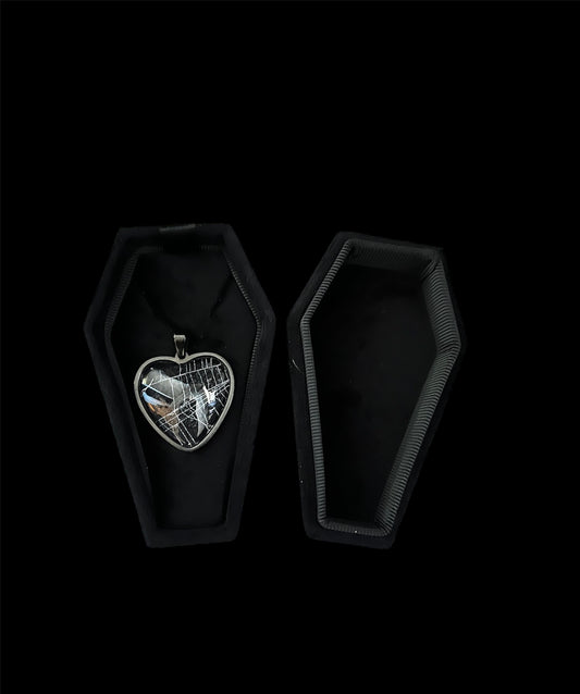 Coffin Velvet Earring and Pendant Box