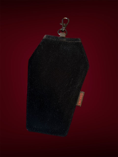 Coffin Black Velvet Sunglasses Pouch