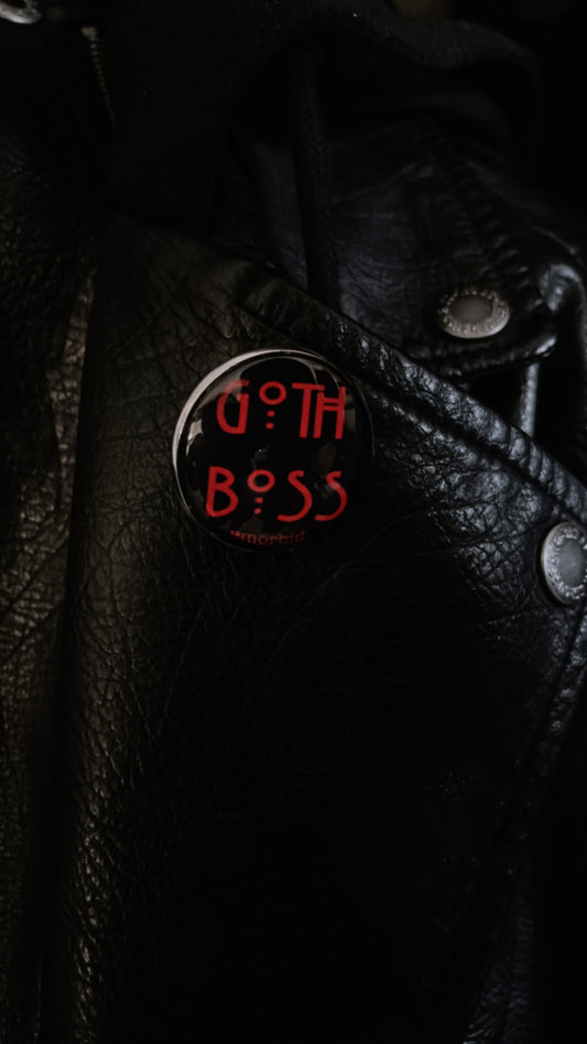 Goth Boss Pin