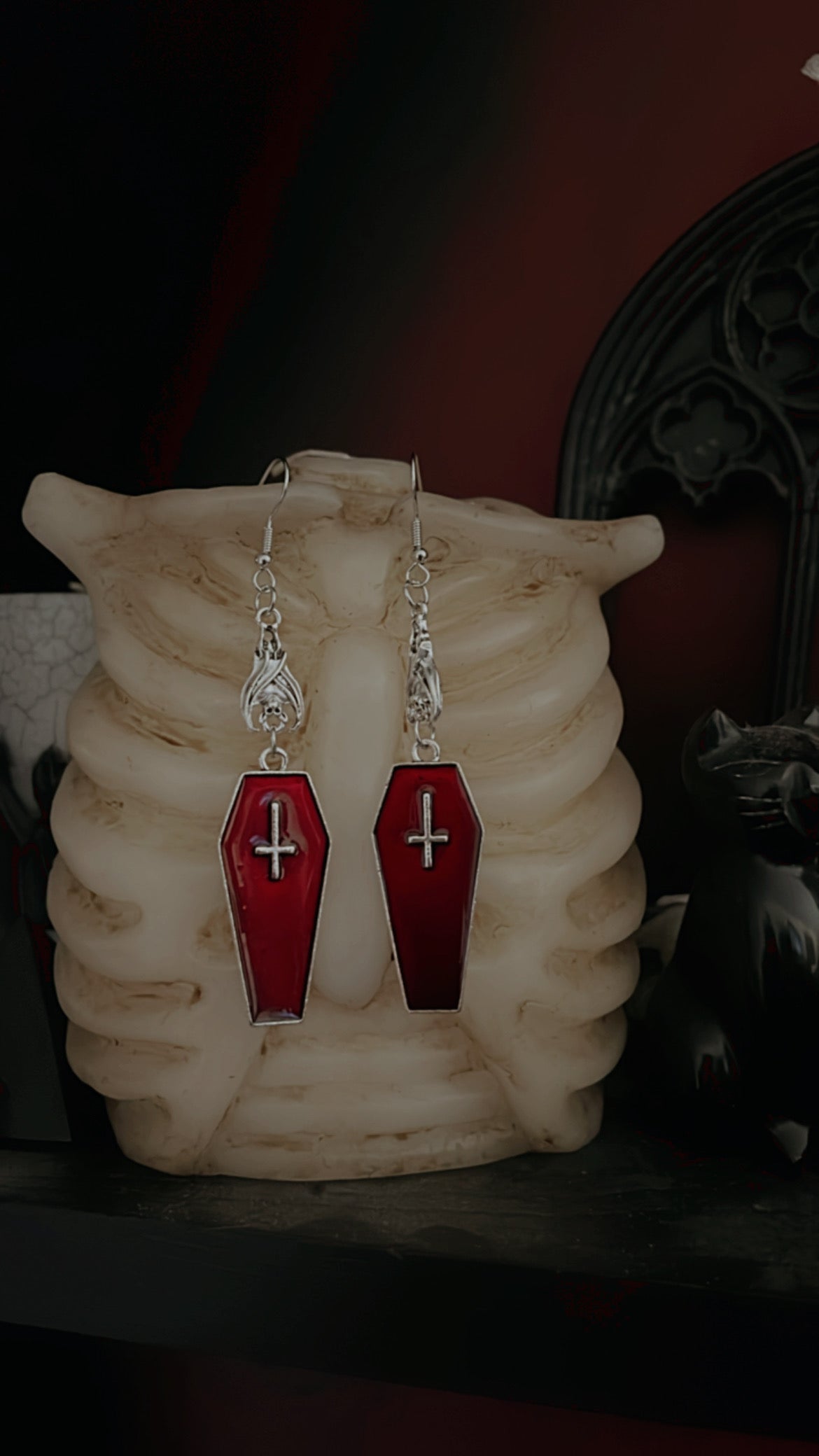 Sanguine Heretic Coffin Earrings